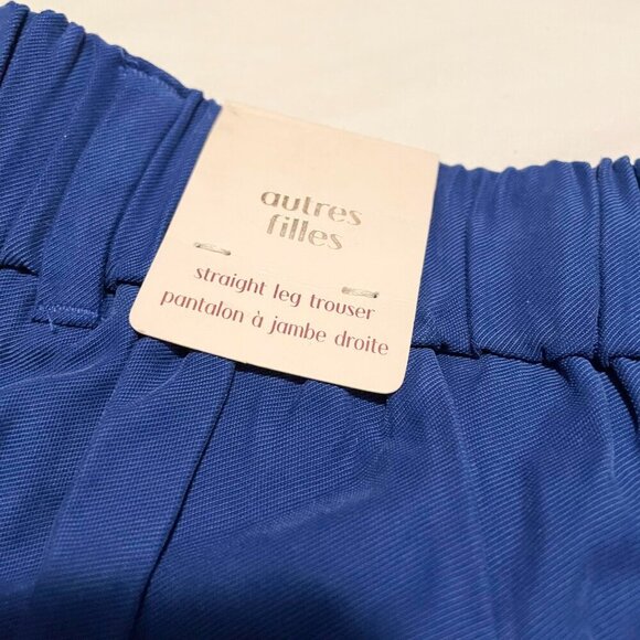 Autres Filles Cobalt Blue Straight Leg Trouser Size Large - Picture 13 of 16